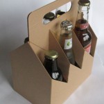 6-pack bier kraft karton bruin met handvat voor 6 flesjes longneck 33 cl
