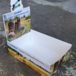 in full color bedrukte displaydoos voor schoenveters met logo