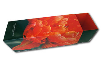 Mooie bedrukte Schuifdoosje slide box lade doosje in full color voor bloembollen voor hotel 240x80x80 mm