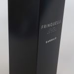 mooie bedrukte doos productverpakking roomspray 500 ml fles in zwart met logo Fringuelli